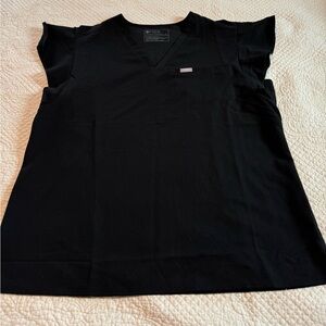 Figs flutter sleeve scrub top